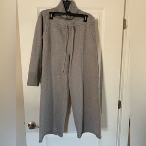 Vince Camuto Gray Wide-Leg Drawstring Sweatpants